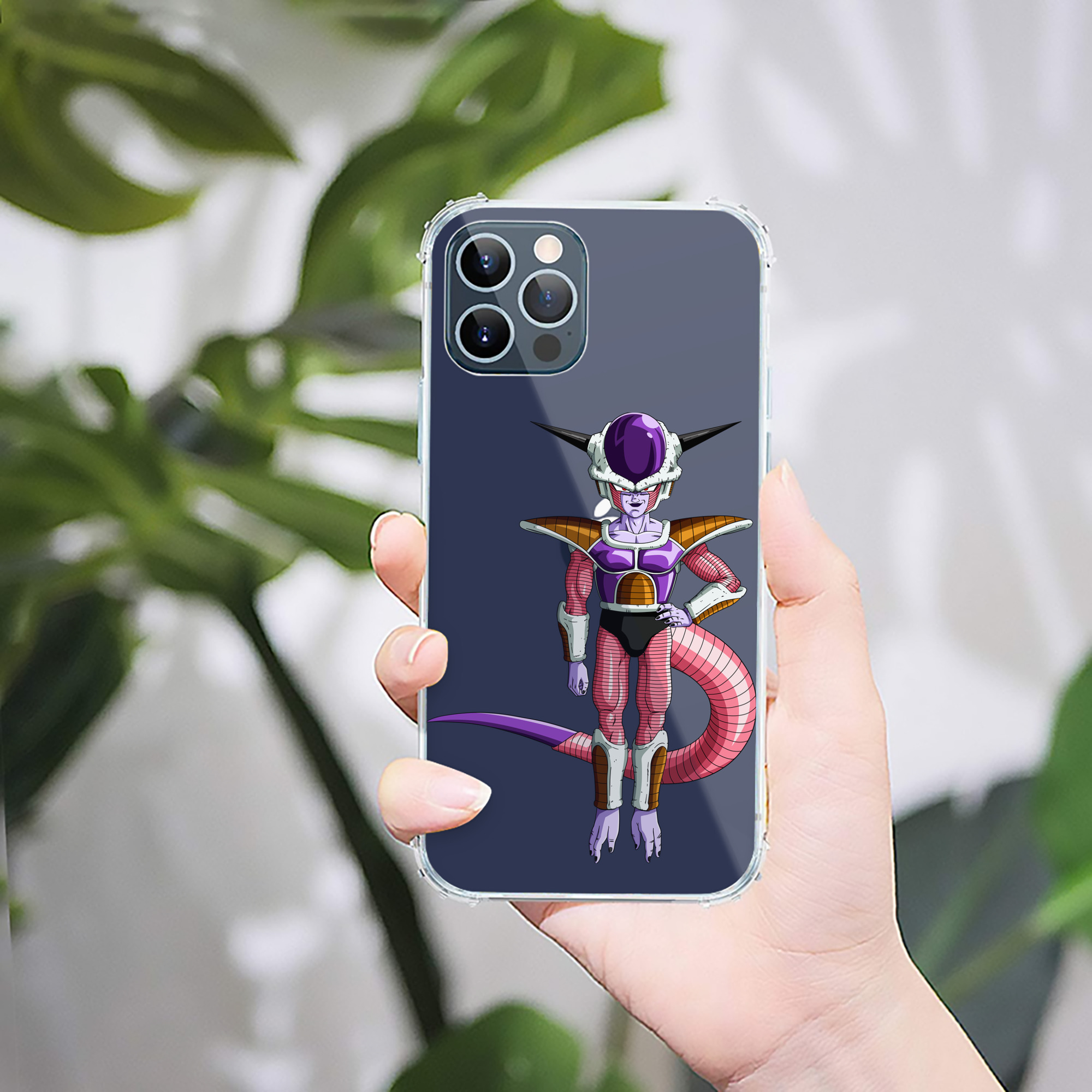 （画像用） ドラゴンボール フリーザ DRAGON BALL Frieza 【iPhone 12シリーズ対応】透明スマホケース（クリアソフトケース）